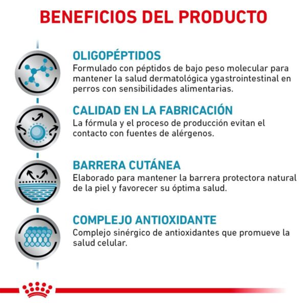 Royal Canin Veterinary Diet Alimento Seco Alergía Alimentaria Severa para Perro Adulto, 9 kg - Image 2