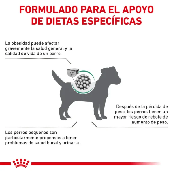 Royal Canin Veterinary Diet Alimento Seco Soporte de Saciedad para Perro Adulto Raza Pequeña, 3 kg - Image 3