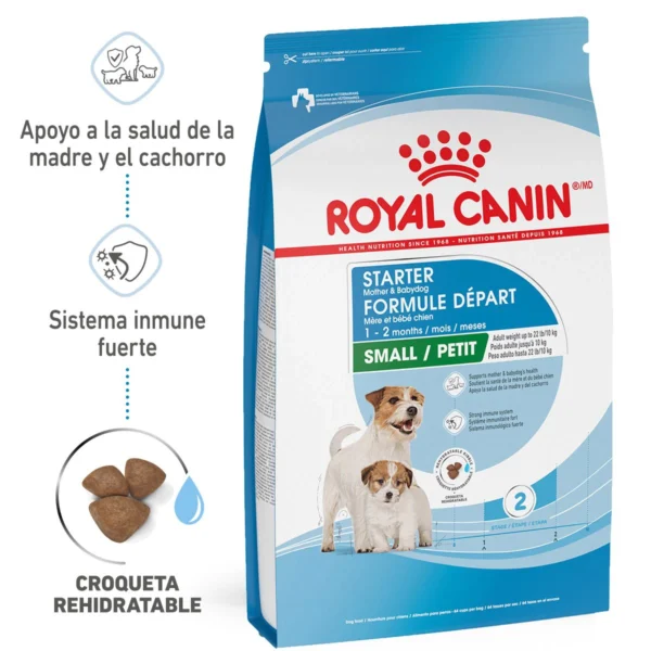 Royal Canin Small Starter Mother & BabyDog Alimento Seco para Gestación/ Lactancia o Destete para Perro, 1.14 kg - Image 3